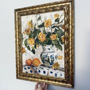 16"x20" Floral Painting Wall Art - Threshold™ designed with Studio McGee